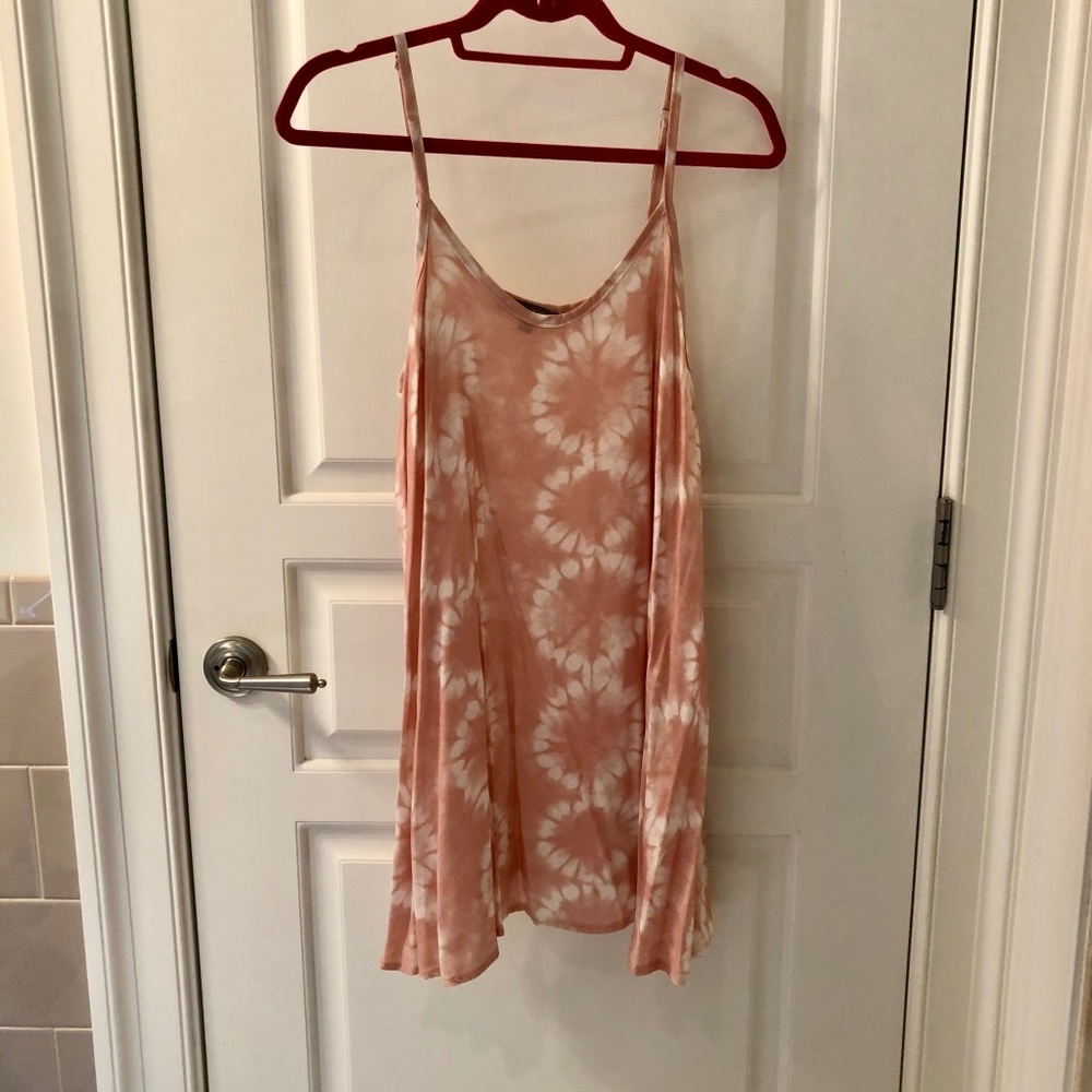 Don't Ask Why Light Pink Tie Dye Dress - Picture 2 of 7